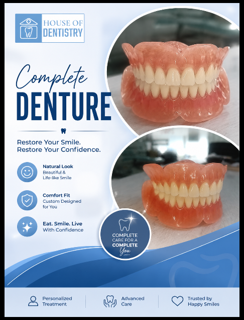 Complete denture service at House Of Dentistry Dehradun